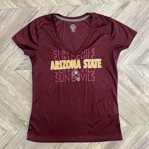 Rivalry Threads Maroon Arizona State V-Neck Tee